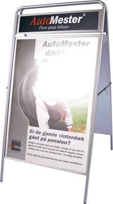 Expo Sign Gatupratare med logoplatta