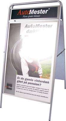 Expo Sign Gatupratare med logoplatta