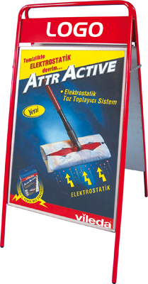 Expo Sign Gatupratare med logoplatta