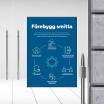 Förebygg smitta - informationsskylt